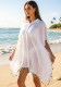Summer Women White Cover Up Loose Beach Shirt Sun Protection