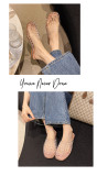 Women Spring & Autumn Closed-Toe Flat Hollow-Out Sandals