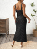 Women Sexy Backless Hollow-Out Metallic Starfish Suspender Dress Bikini Cover-up Dress