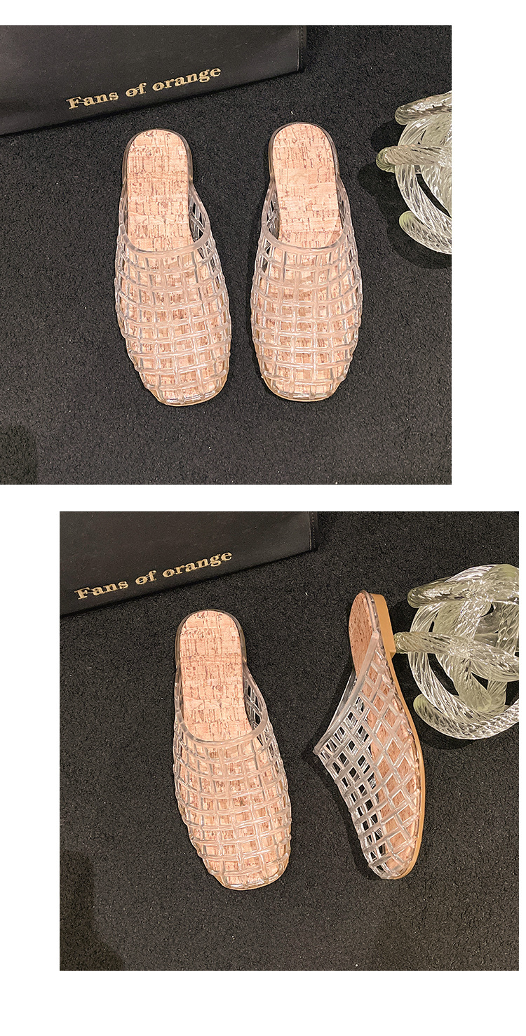 Women Spring & Autumn Closed-Toe Flat Hollow-Out Sandals
