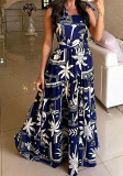 Women Holidays Printed Camisole Maxi Dress