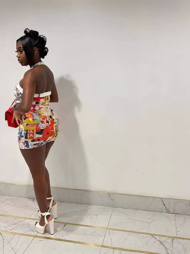 Women Printed Sexy Dress