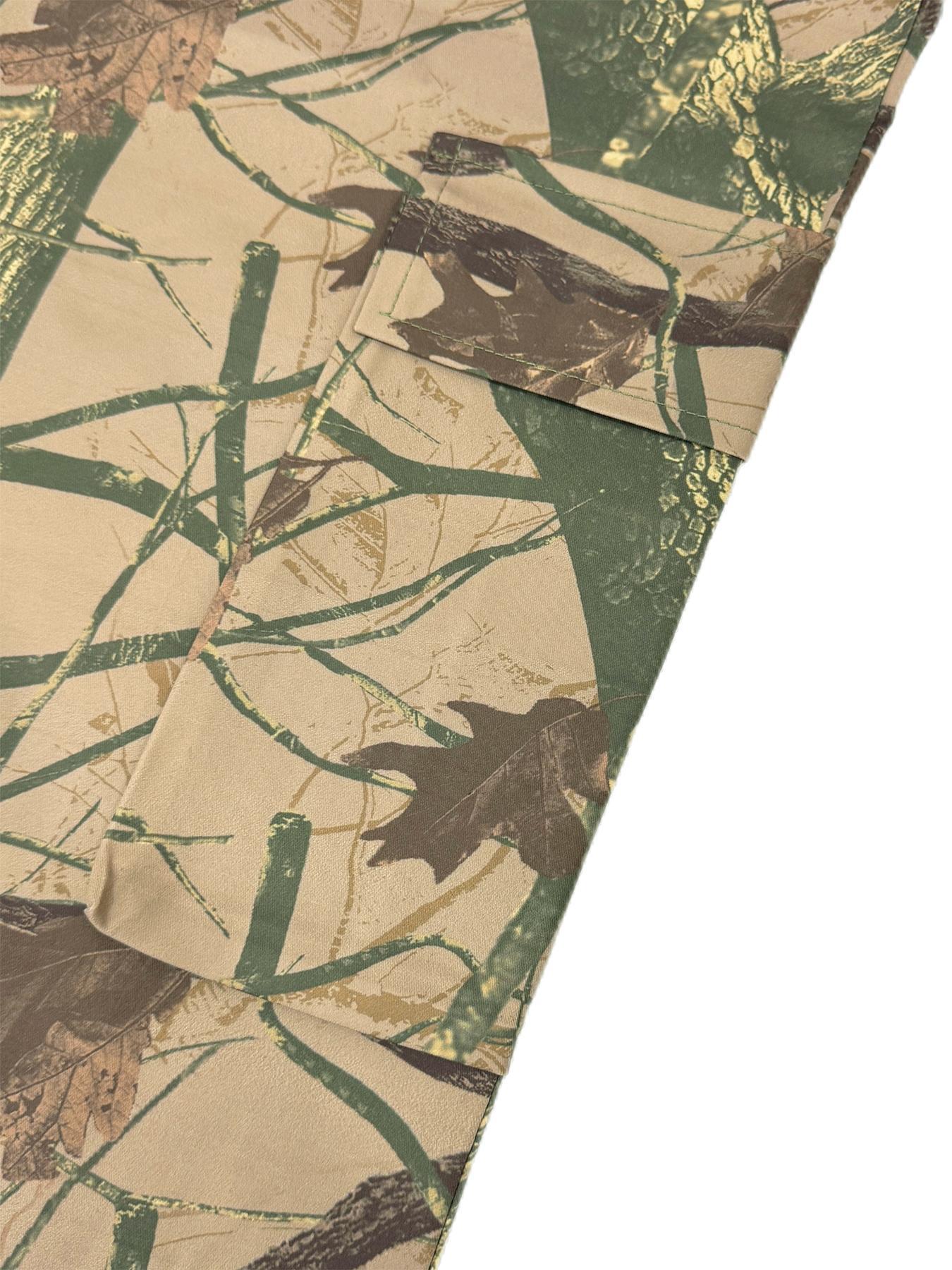 Women Camouflage Casual Zipper Pocket Pants