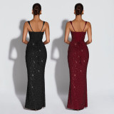 Women Sexy Strap Lace-Up Bodycon Dress Slim Fit Clubwear Outfit