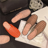 Women Spring & Autumn Closed-Toe Flat Hollow-Out Sandals