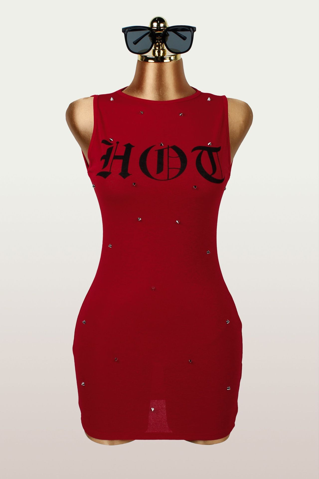 Printed Stretchy Sleeveless Bodycon Dress for Evening Parties