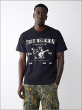 Men's Short-Sleeved American Letter Print Hip Hop Casual T-Shirt