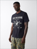Men's Short-Sleeved American Letter Print Hip Hop Casual T-Shirt