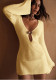 Women Sexy V-Neck Cover-Up Hollow-Out Knitting Beach Dress
