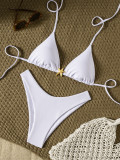 Women Lace-Up Sexy Bikini Two Pieces Swimwear