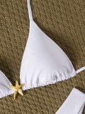Women Lace-Up Sexy Bikini Two Pieces Swimwear