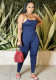 Women Fashion Lace-Up Hollow Out Jumpsuit