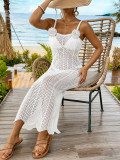 Women Beach Hollow Out Crochet Strap Dress