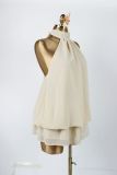 Women Holiday Slim Waist Halter Neck Low Back Dress