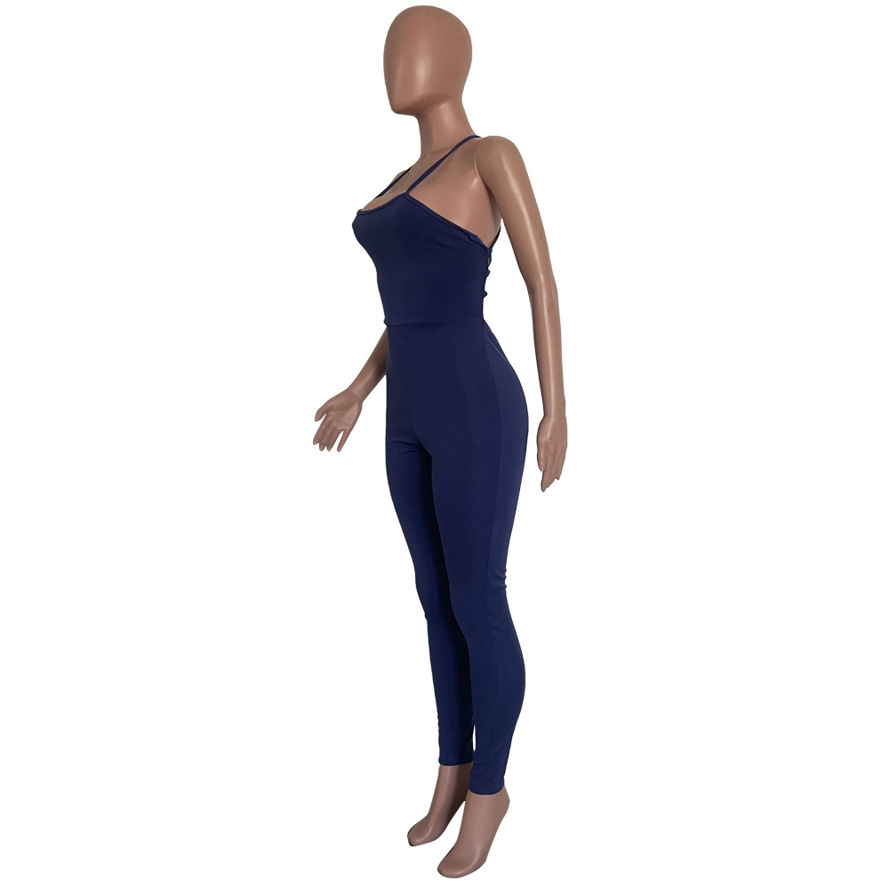 Lace-Up Hollow Out Jumpsuit for Party & Evening Wear
