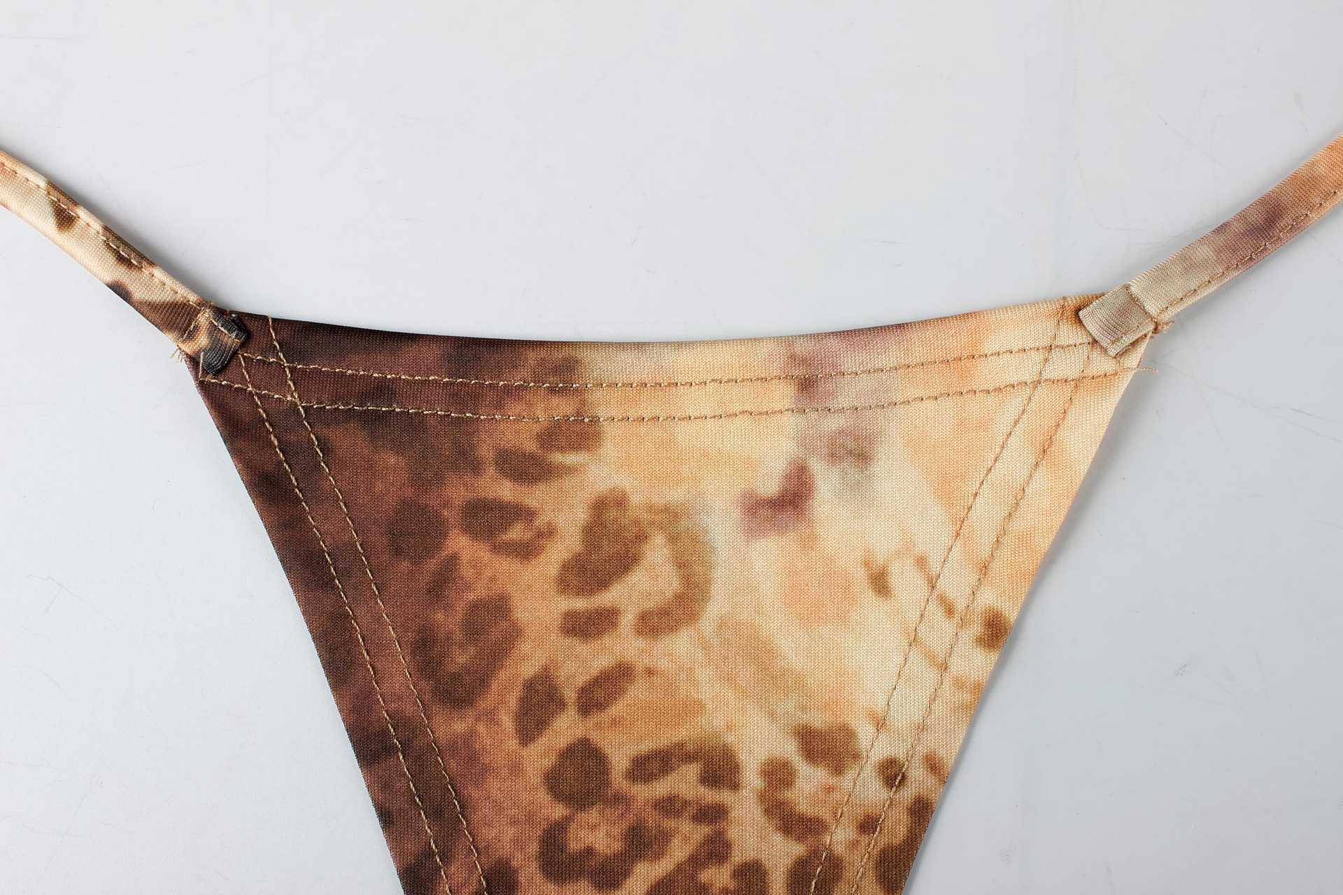 Halter Neck Lace-Up Bikini Top for Holiday Swimwear