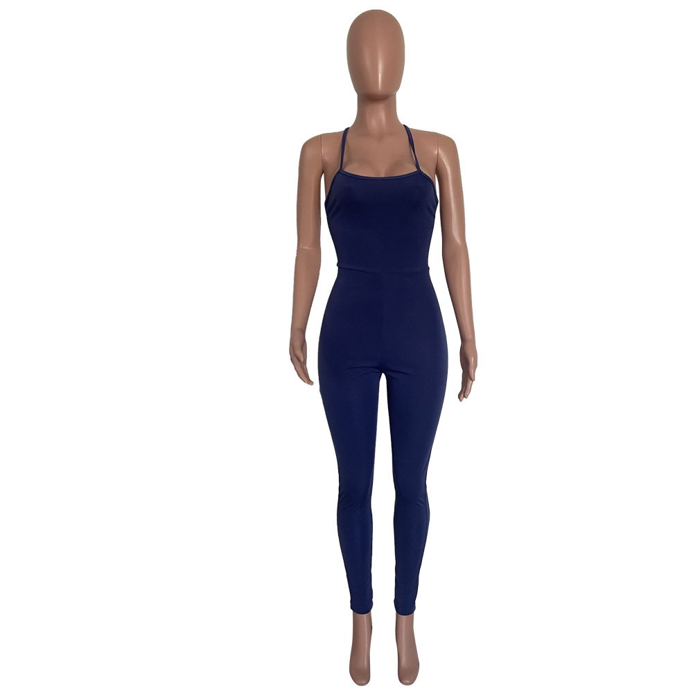 Lace-Up Hollow Out Jumpsuit for Party & Evening Wear