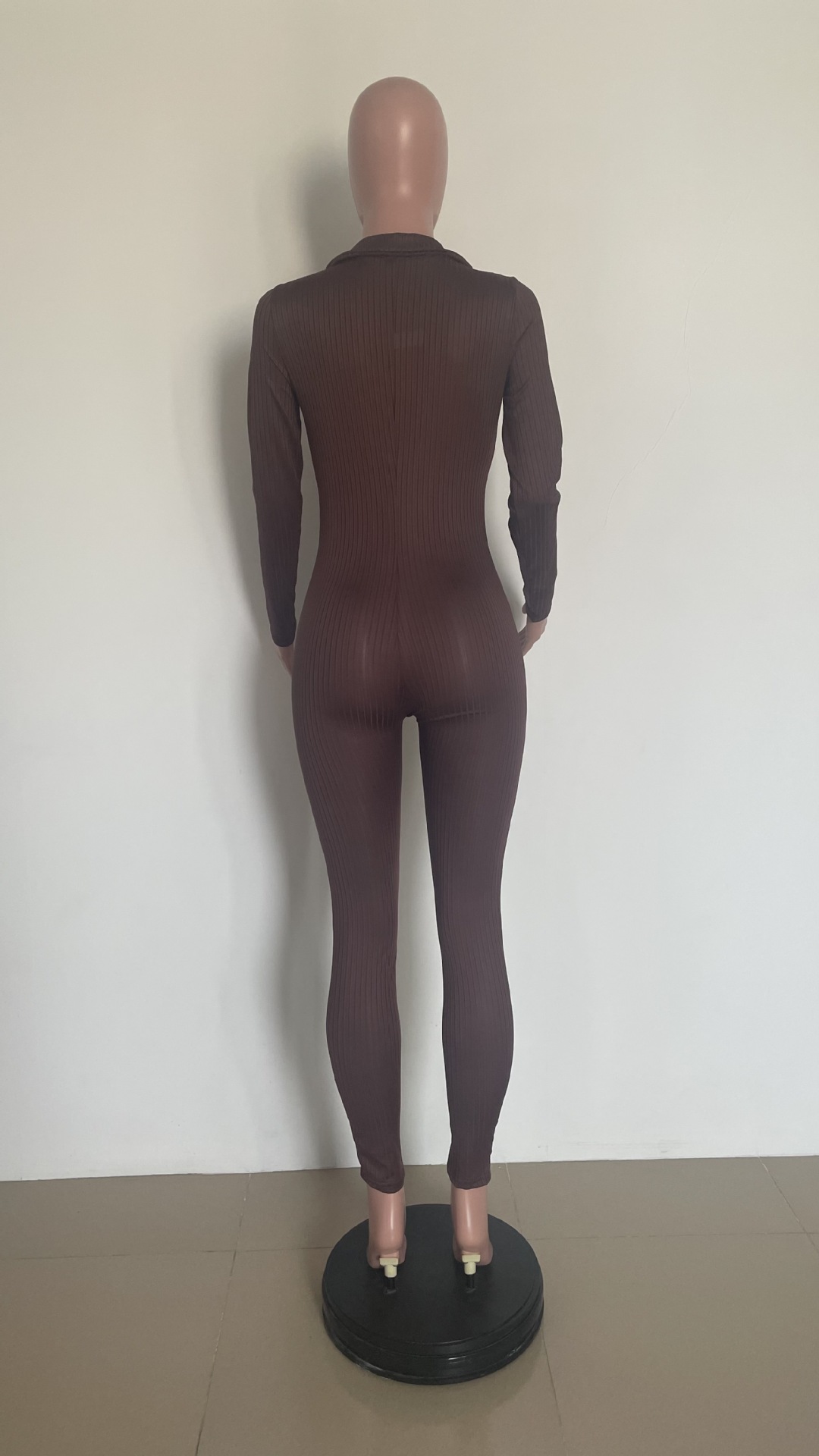 Solid V-Neck Jumpsuit for Evening & Party Wear