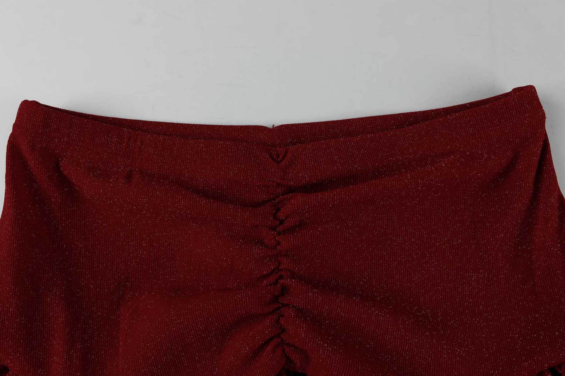 Strapless Ruffle Top & Skirt Set for Evening Parties
