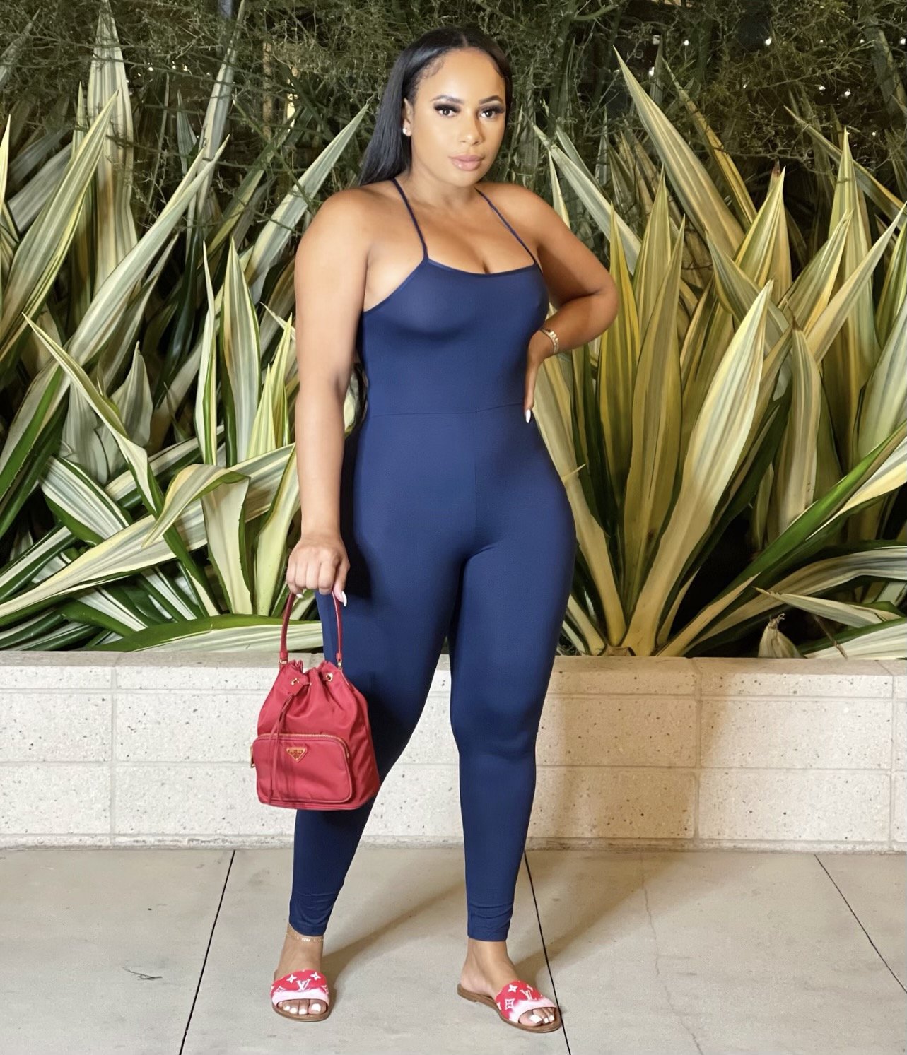 Lace-Up Hollow Out Jumpsuit for Party & Evening Wear
