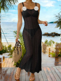 Women Beach Hollow Out Crochet Strap Dress