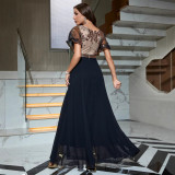 Women V-Neck Formal Party Evening Gown