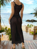 Women Beach Hollow Out Crochet Strap Dress