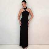 Women Summer Chic Sleeveless Slit Dress