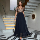 Women V-Neck Formal Party Evening Gown