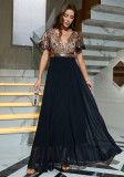 Women V-Neck Formal Party Evening Gown