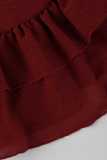 Women Strapless Ruffle Top & Skirt Set