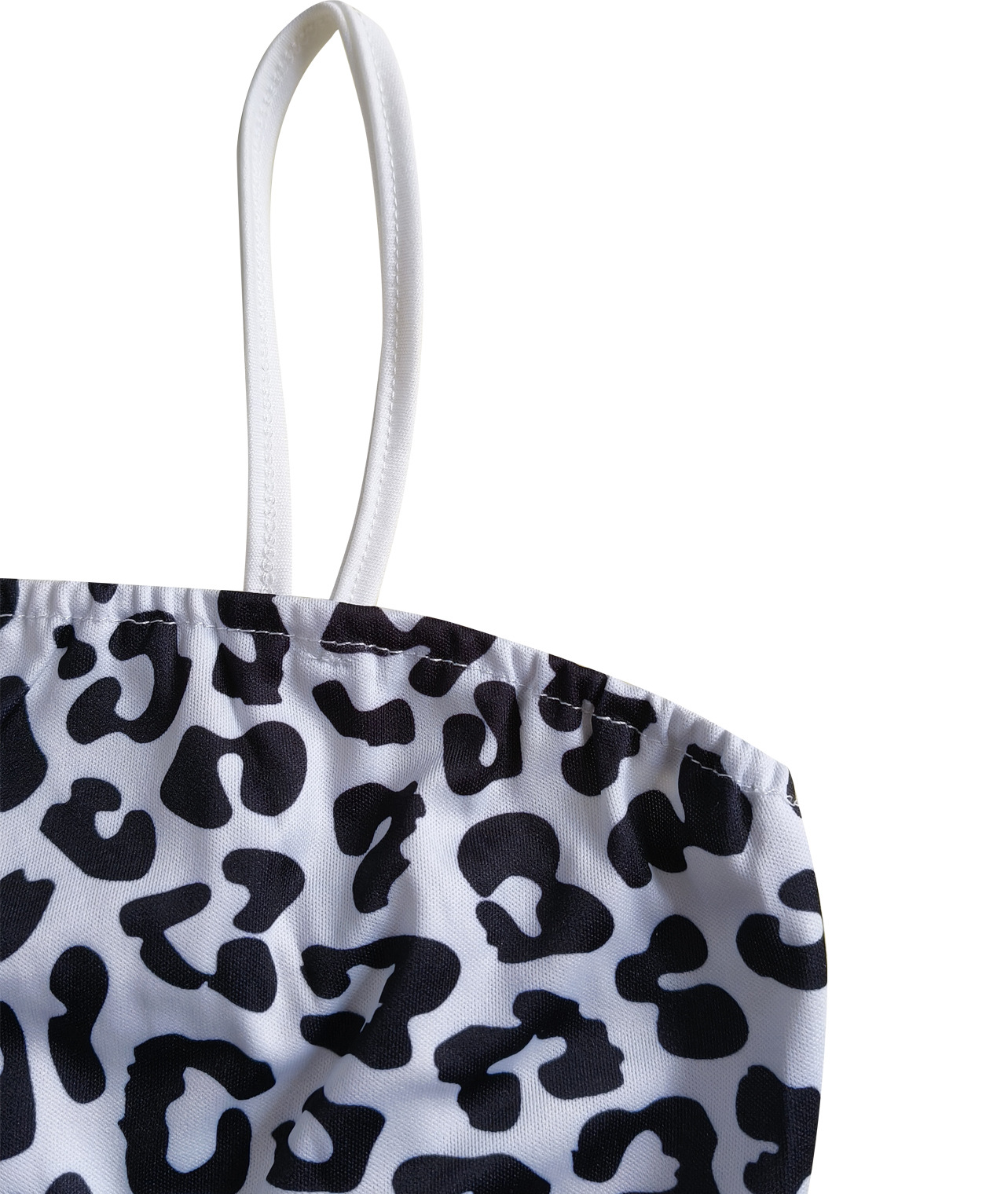 White Leopard Print Camisole & Skirt Two-Piece Club Set