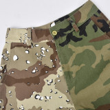 Women Autumn Denim Casual Camouflage Pants