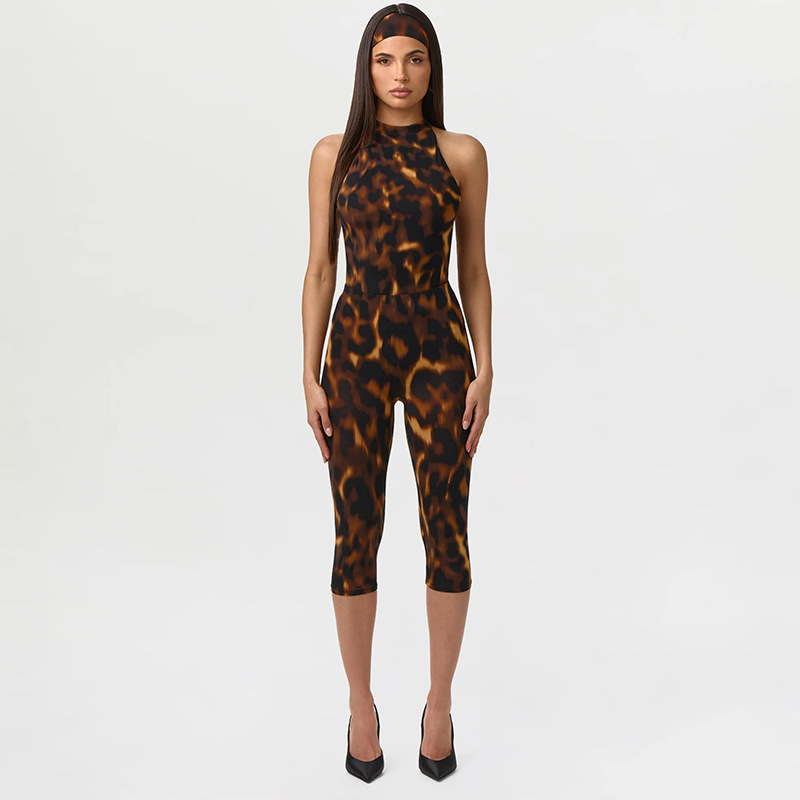 Printed Capri Jumpsuit for Spring & Summer Outings