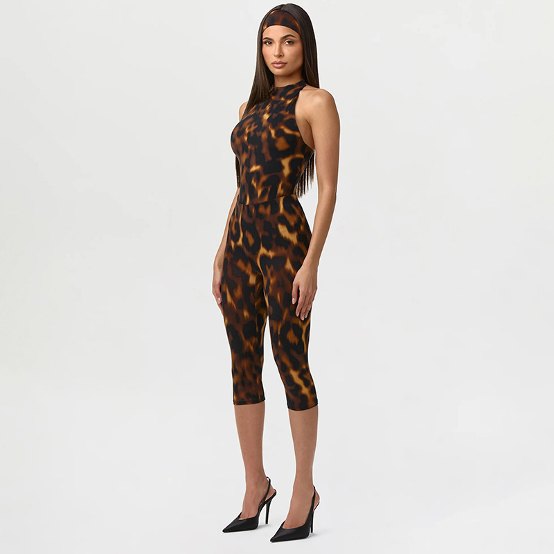 Printed Capri Jumpsuit for Spring & Summer Outings