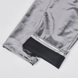 Women Spring Metallic Sexy Pants