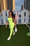 Women Spring Summer Tight Fit Solid Solid Color Jumpsuit Bodycon Clubwear Outfit
