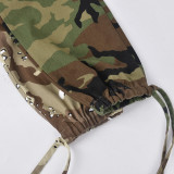 Women Autumn Denim Casual Camouflage Pants