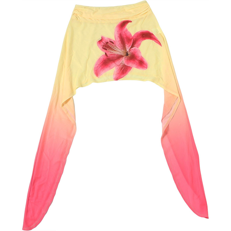 Floral Ribbon Casual Skirt for Spring Outings