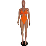 Women Hollow Out One Piece Swimsuit Quick Dry Bikini Swimwear Beachwear