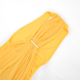 Women Spring/Summer Sexy Halter Neck Patchwork Dress