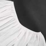 Women Sexy Halter Neck Lace Backless Top and Shorts Two-Piece Set