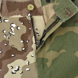Women Autumn Denim Casual Camouflage Pants