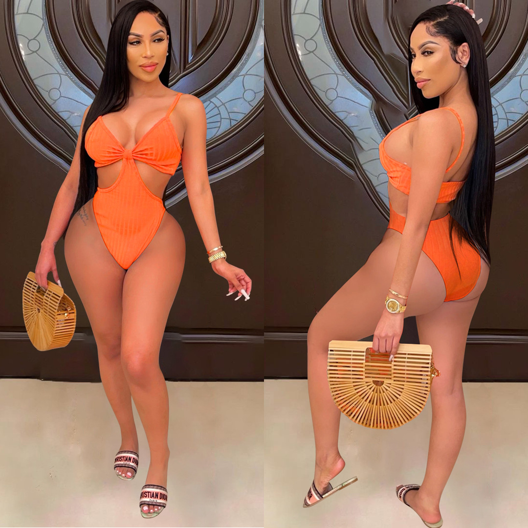 Hollow Out Quick Dry One-Piece Swimsuit for Beachwear
