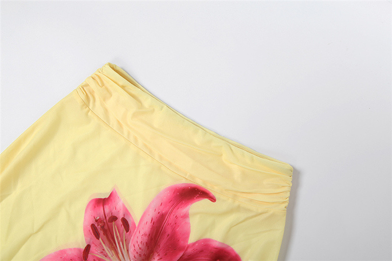 Floral Ribbon Casual Skirt for Spring Outings