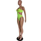 Women Hollow Out One Piece Swimsuit Quick Dry Bikini Swimwear Beachwear
