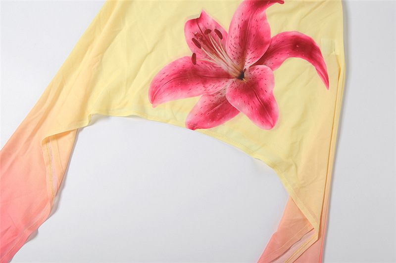 Floral Ribbon Casual Skirt for Spring Outings