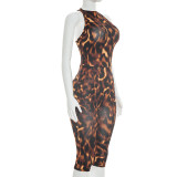 Women Printed Capri Jumpsuit
