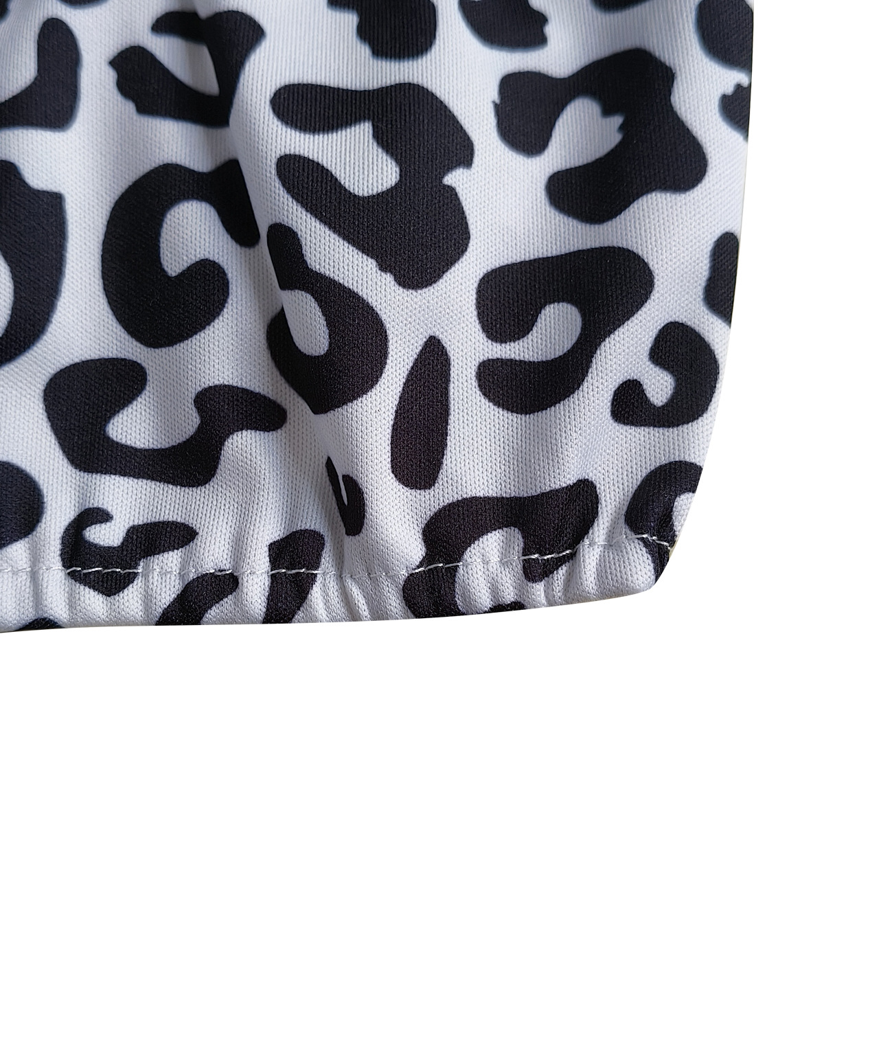 White Leopard Print Camisole & Skirt Two-Piece Club Set