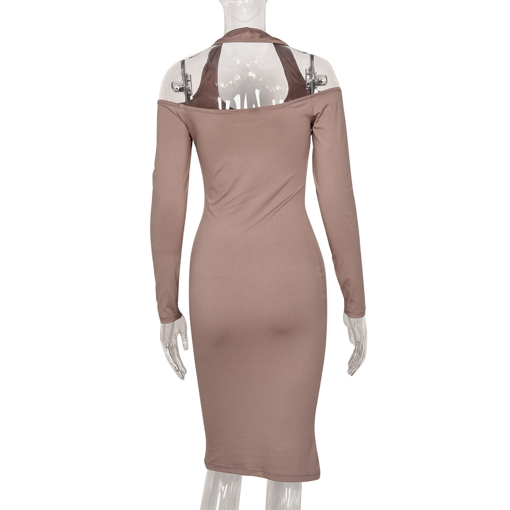 Off-Shoulder Maxi Dress for Autumn Evening Events
